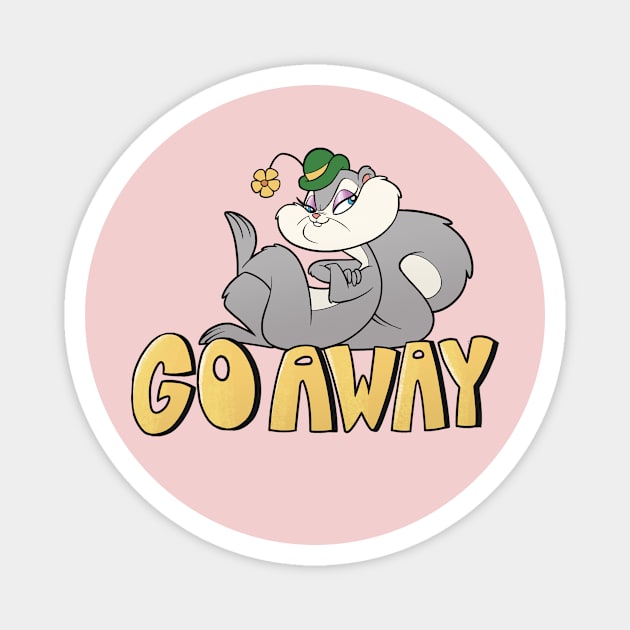 GO AWAY Magnet by JoTheZette